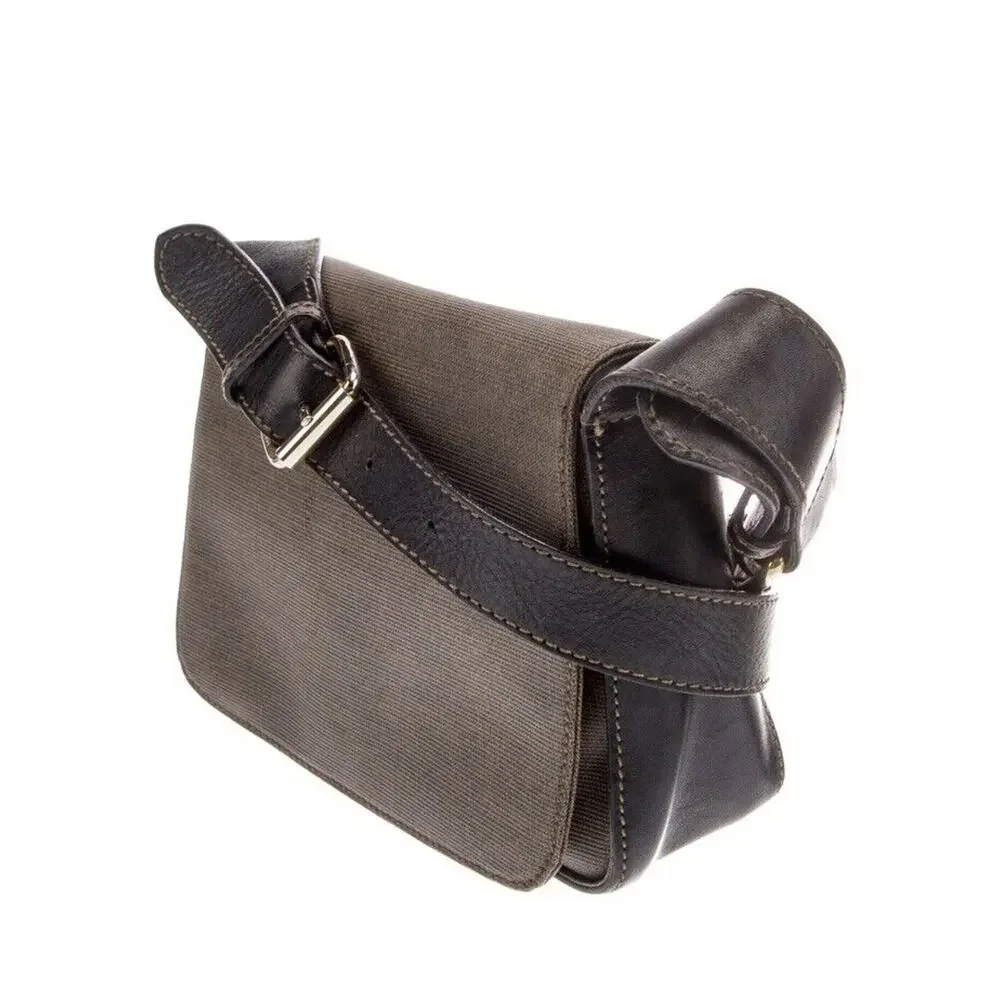 Vintage Fendi Tone Flap Shoulder Bag‎ Rare